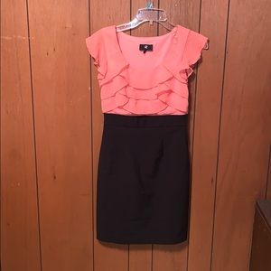 Pink and black dress